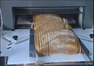 Выход разрезанного хлеба